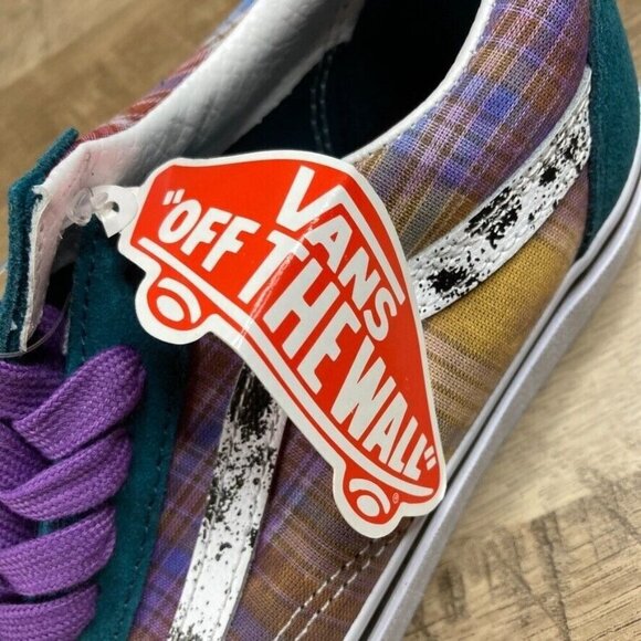 VANS Acid Prep Multicolor Plaid Sneakers Skate Shoes Womens 6.5 Mens 5 NEW - Picture 10 of 10